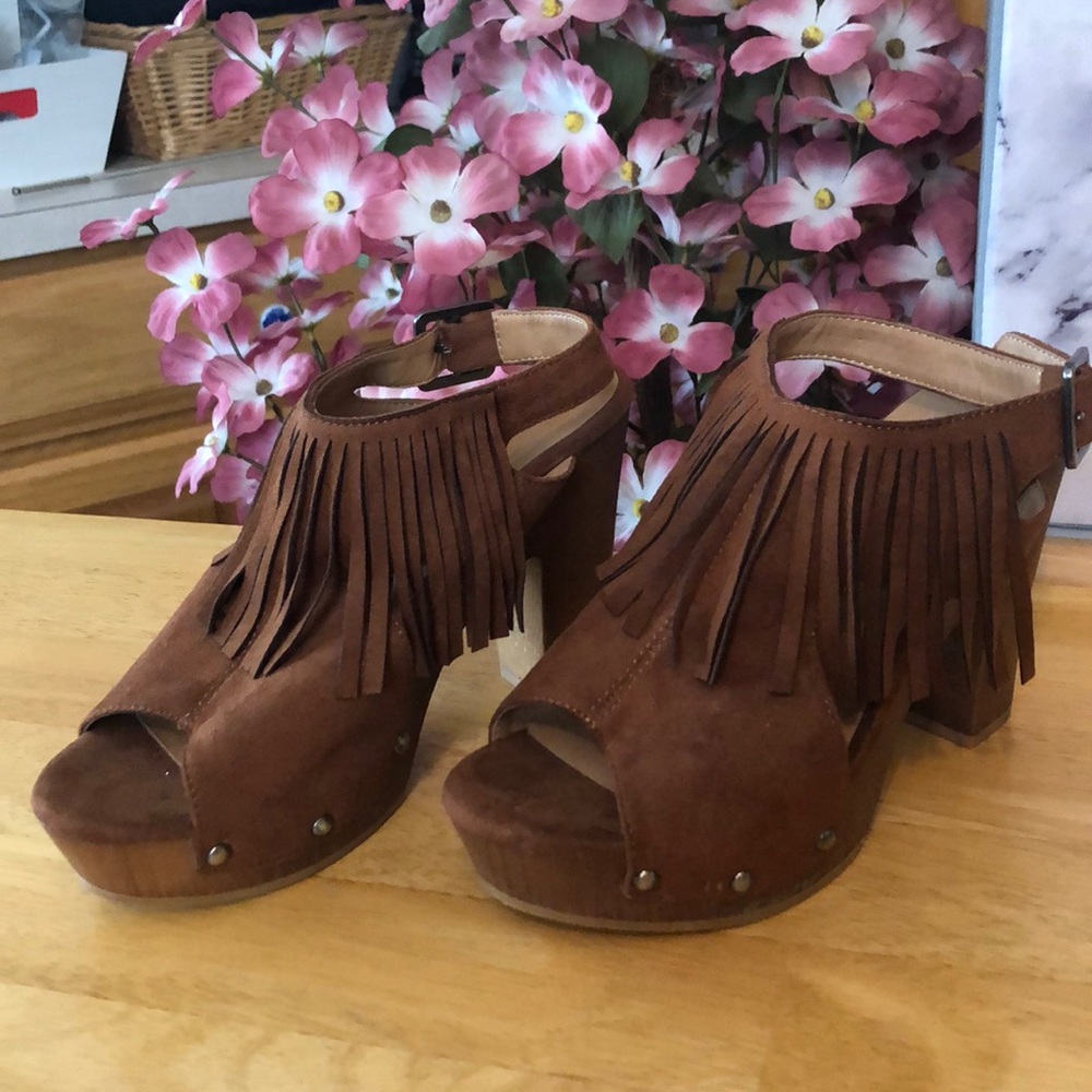 “Cityclassified” Sexy Fringe Accented 3” Heels with A Western Look and Appeal…